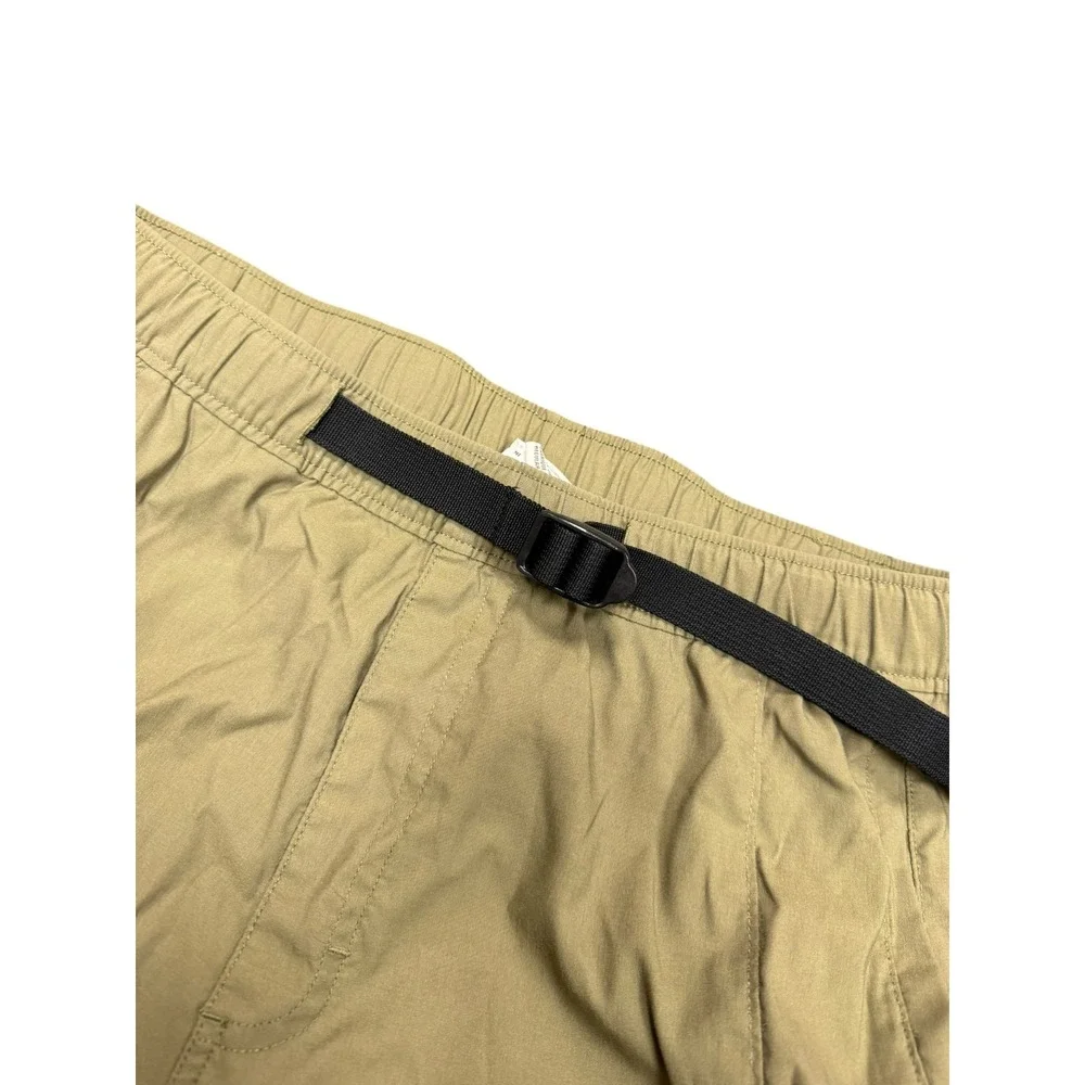 The North Face Cargo Shorts Mens Size M Green Excellent Nylon Belted Hiking